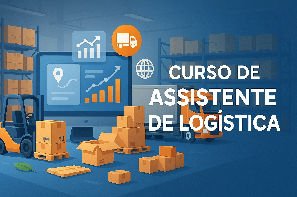 Capa do curso ASSISTENTE DE LOGÍSTICA